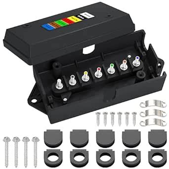 14 hole trailer junction box|7 Pin Junction Boxes .